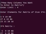 Print Sum Of All Elements In Matrix C Program