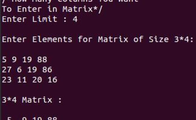 Print Sum Of All Elements In Matrix - C Program