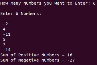 C Program To Calculate The Sum Of Positive Negative Numbers In An Array - Ocean Images - Ultra HD 4K Collection