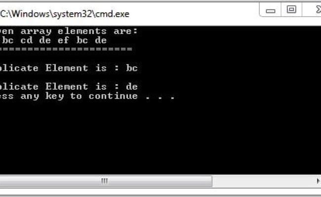 Find Duplicate Values In Array - Java Program