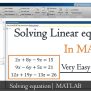 Matlab Tutorial | LESSON 2.3 OCTAVE TUTORIAL (MATLAB): MATRIX - Solving ...