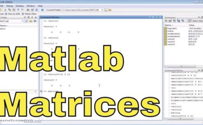 Matlab Tutorial | Matlab Tutorial – 53 – Defining Mathematical Functions - Tutorials.Vyeron.com