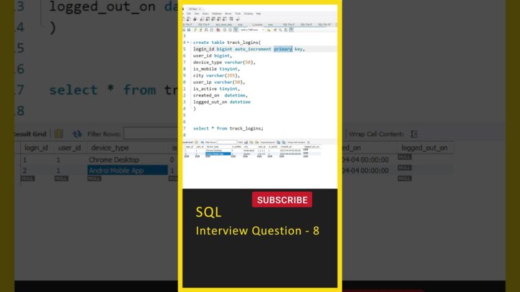 Sql Tutorial Sql Interview Question Finding The Last Record In A - Elegant Gradient Art - Mobile