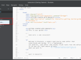Brackets Editor Getting Started Section