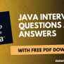 Top 25 Core Java Interview Questions And Answers With PDF