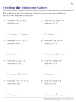 Find the midpoint of the line segment with the given endpoints. Midpoint Formula Worksheets