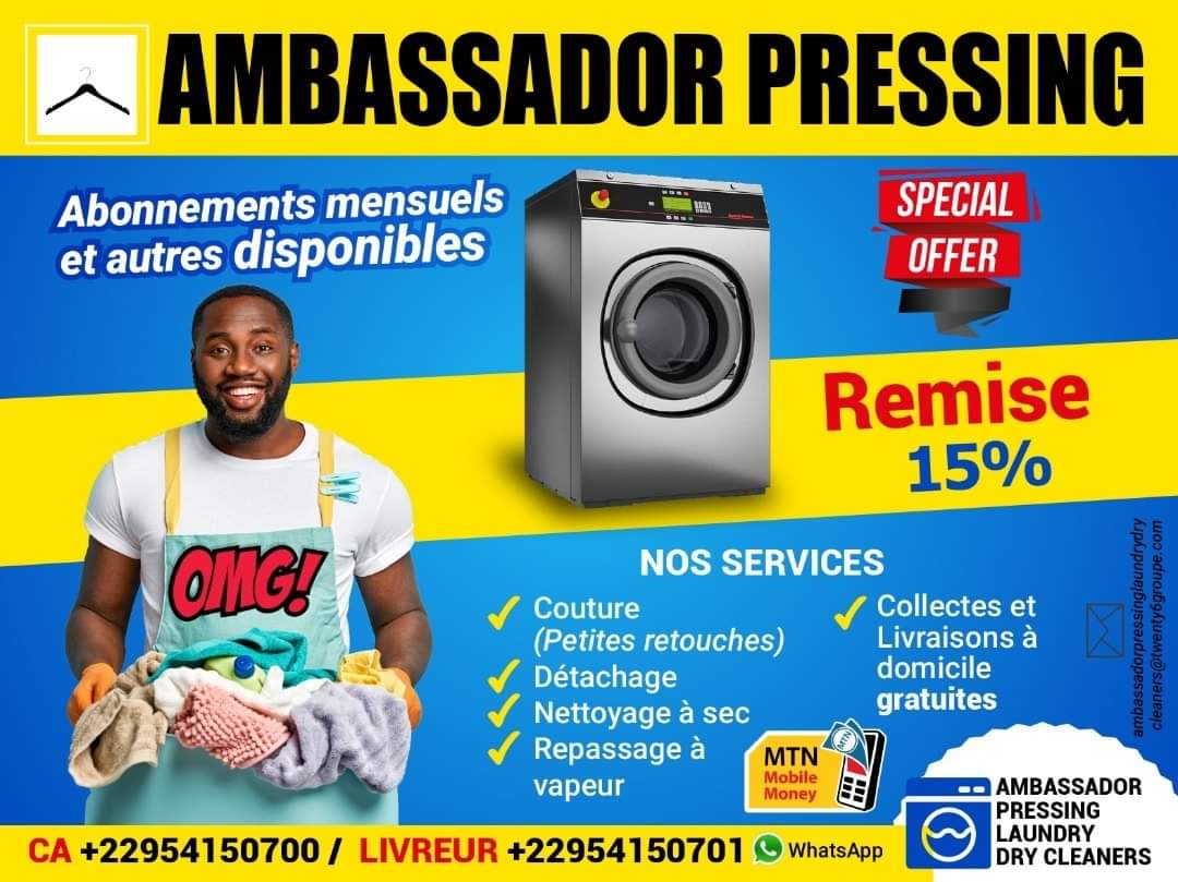 ambassador-pressing-laundry-asec-blanchisserieindustrielle-BENIN-cotonou-abomey-calavi