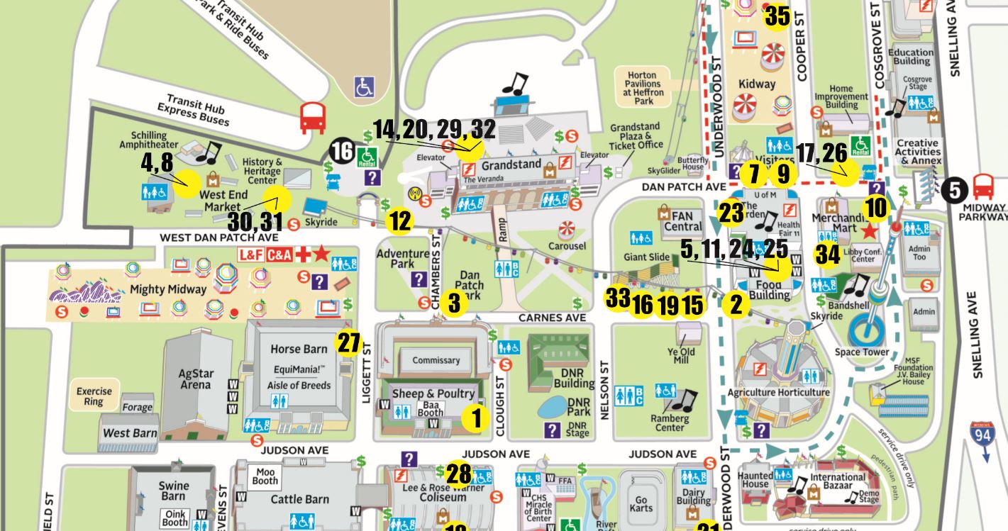 Map Of Minnesota State Fair Capture 