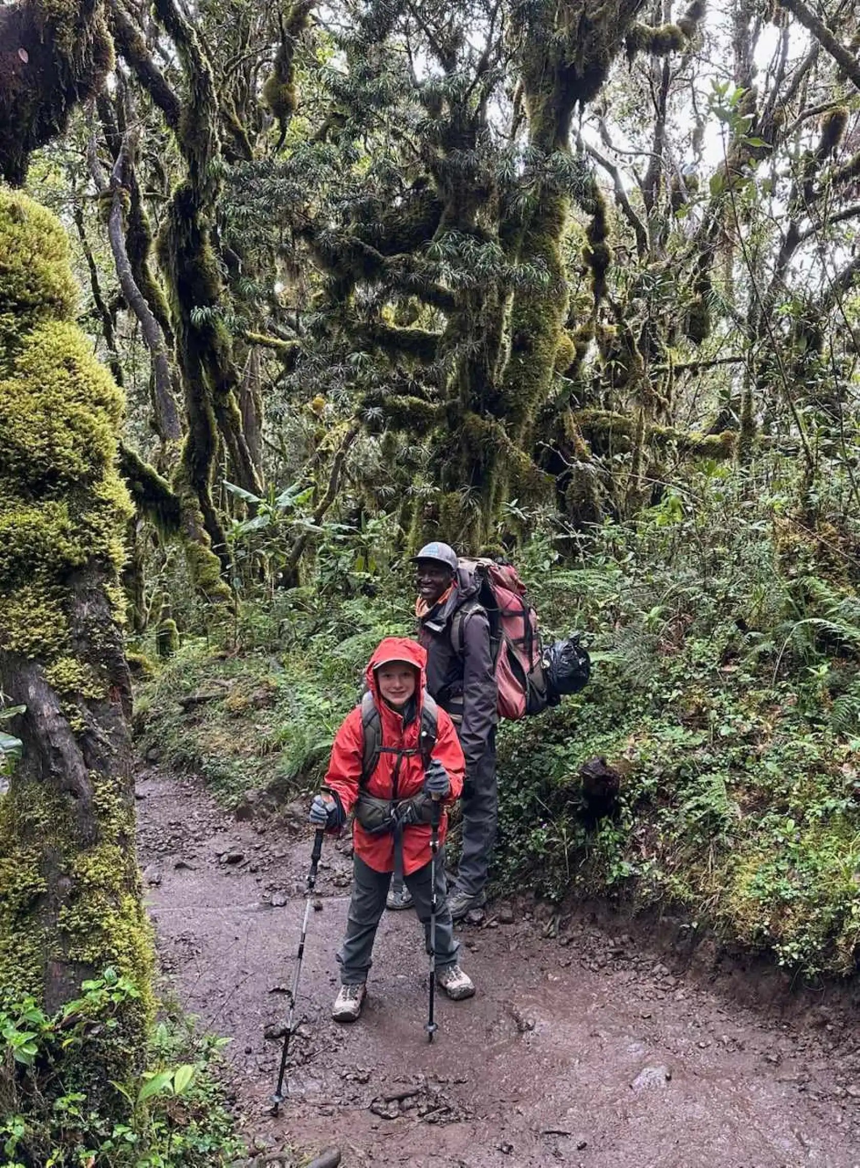 Wyatt Guck enjoyed the vastly different landscapes while hiking up Mount Kilimanjaro. (Photo courtesy of Stewart Hofland)