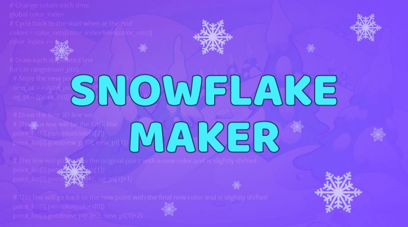 Snowflake Maker Weekly Project Tynker - 4K Colorful Designs for Desktop