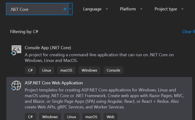 -net Core Console App Visual Studio 2015 - Mokasinindiana