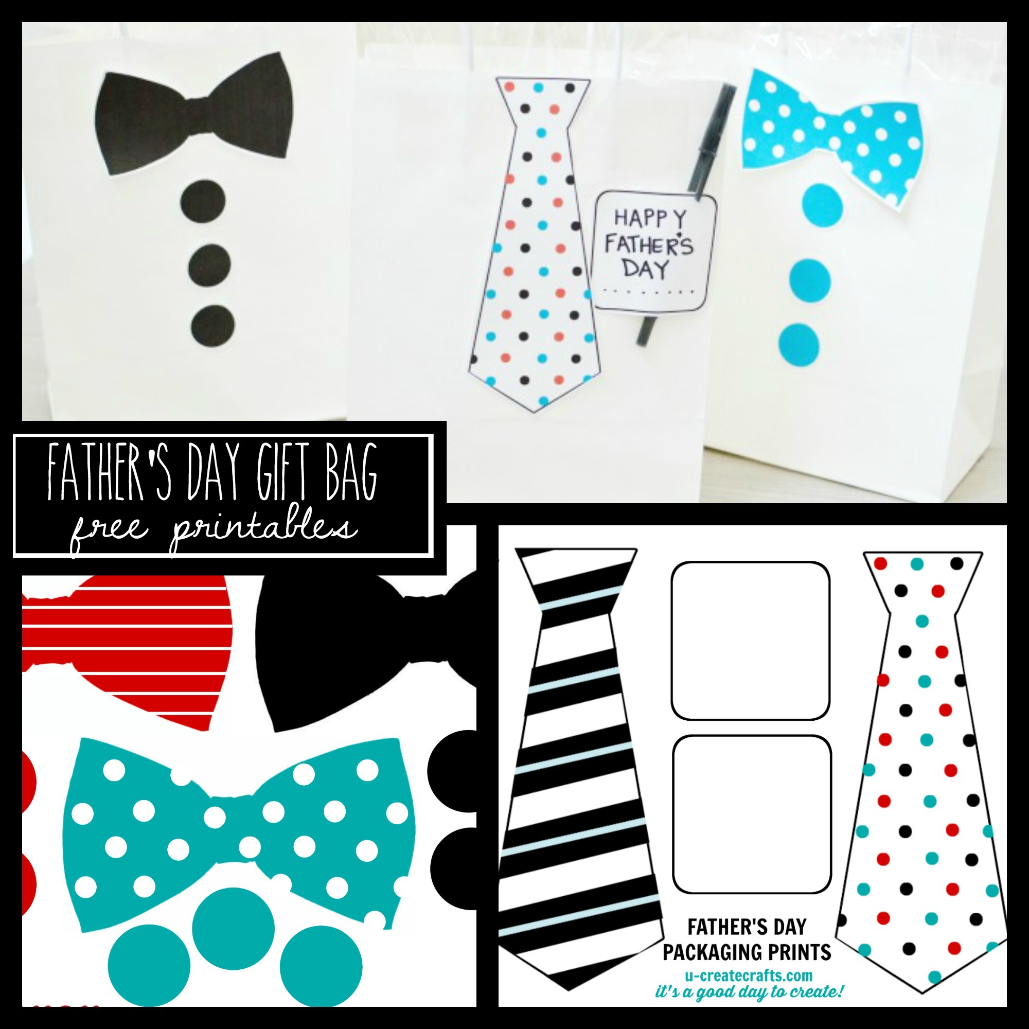 father s day gift bag printables u create