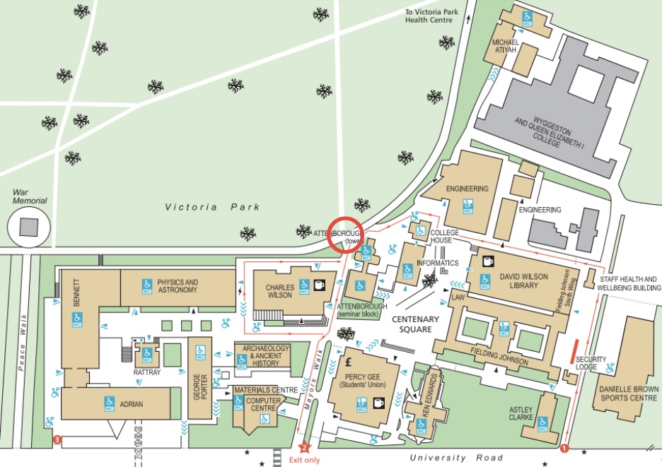 Strike Schedule University Of Leicester UCU Map With Circle.