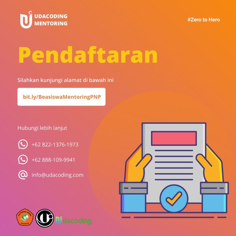 Beasiswa Mentoring Programming From Zero To Hero Udacoding - Premium Space Photo Gallery - Retina