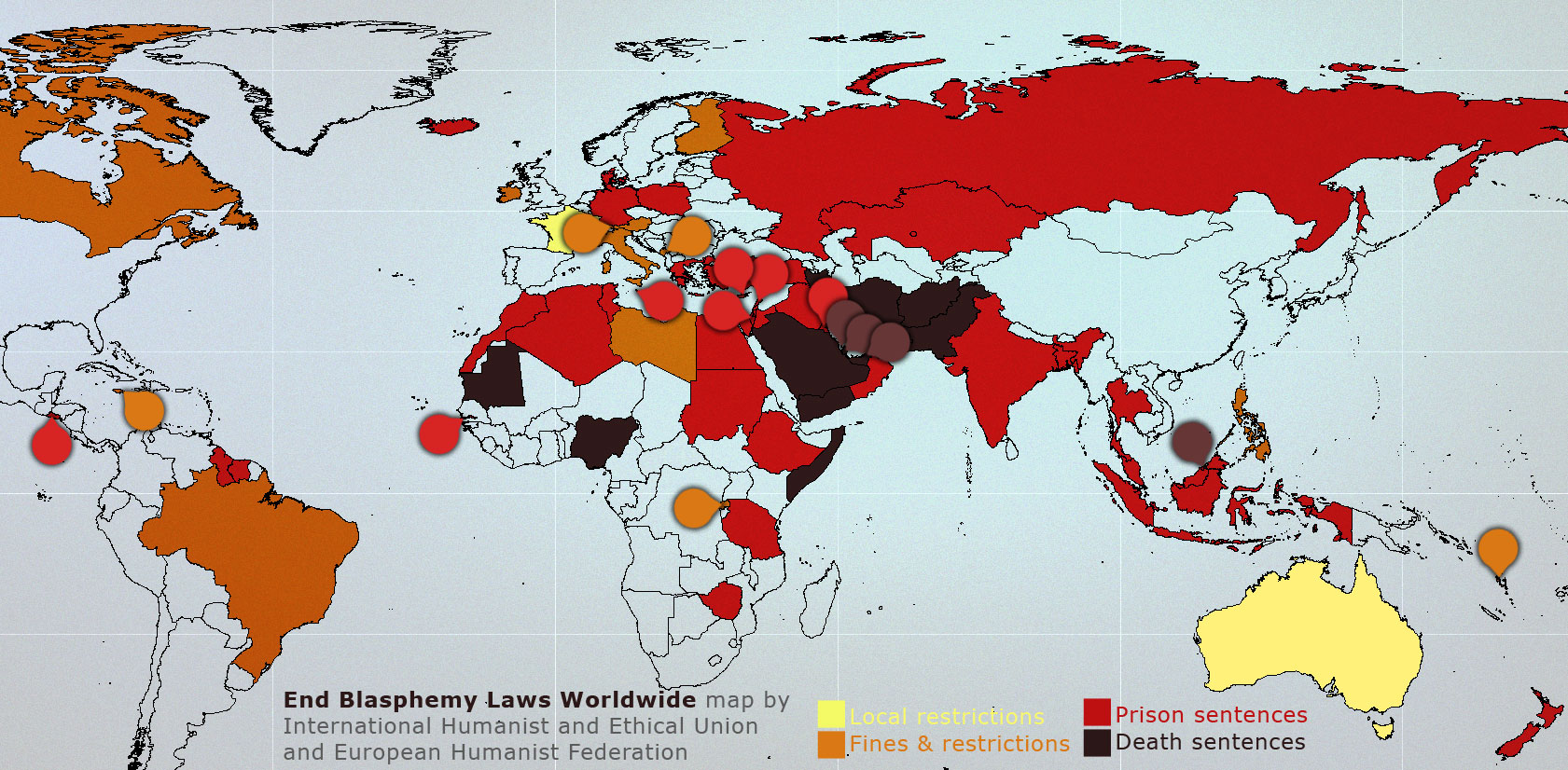 Liste Des Pays Laiques Dans Le Monde Campagne internationale pour la « Fin des lois sur le blasphème » | UFAL