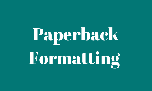 Services - paperback formatting
