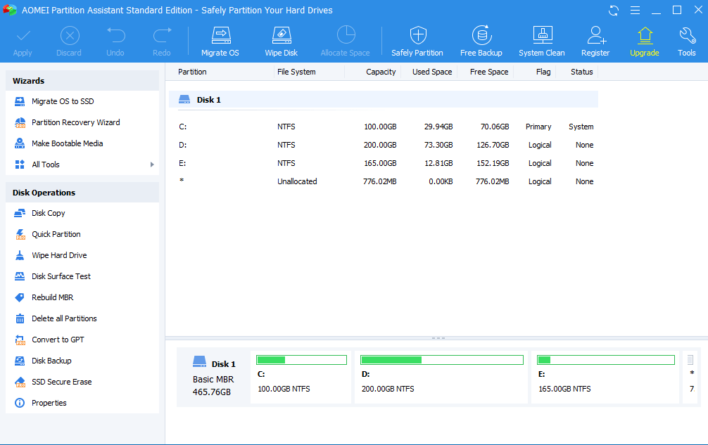 aomei partition assistant-best partition manager free