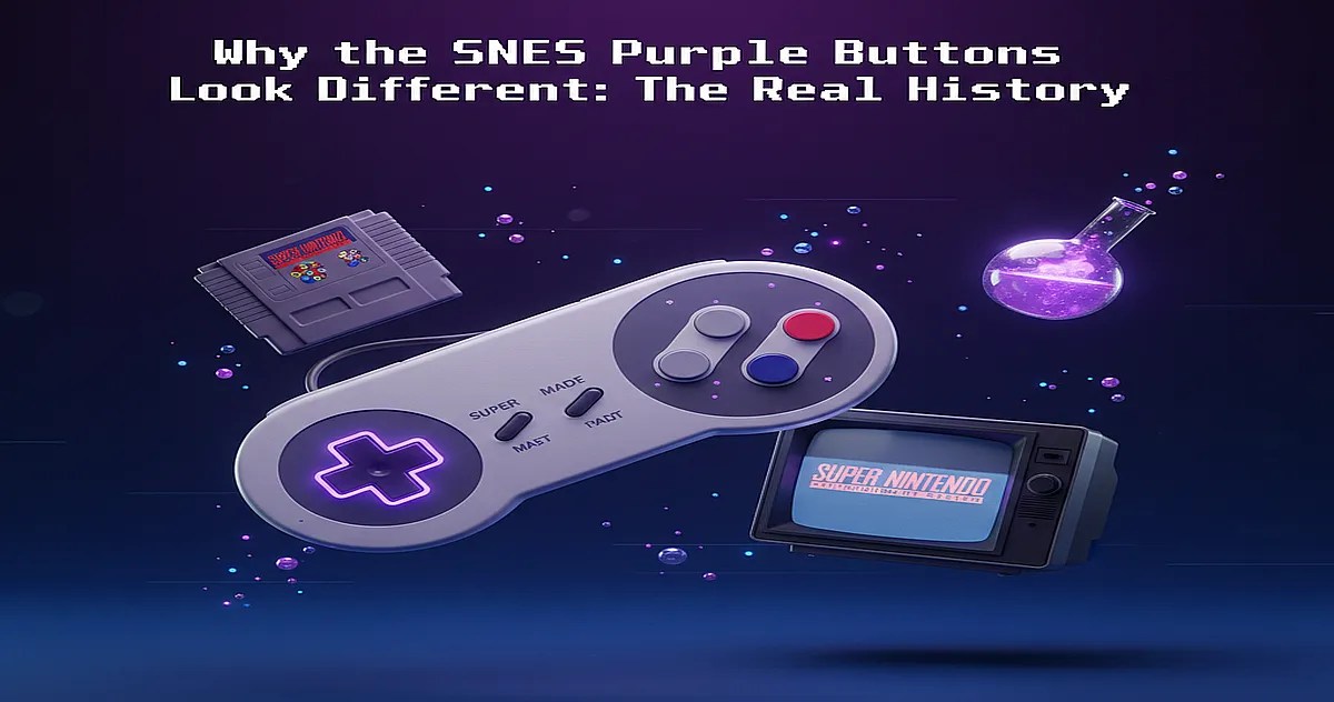 Why the SNES Purple Buttons Look Different