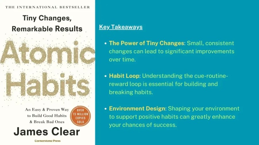 "Atomic Habits" by James Clear:  5 Self-Improvement Books That Will Change Your Life