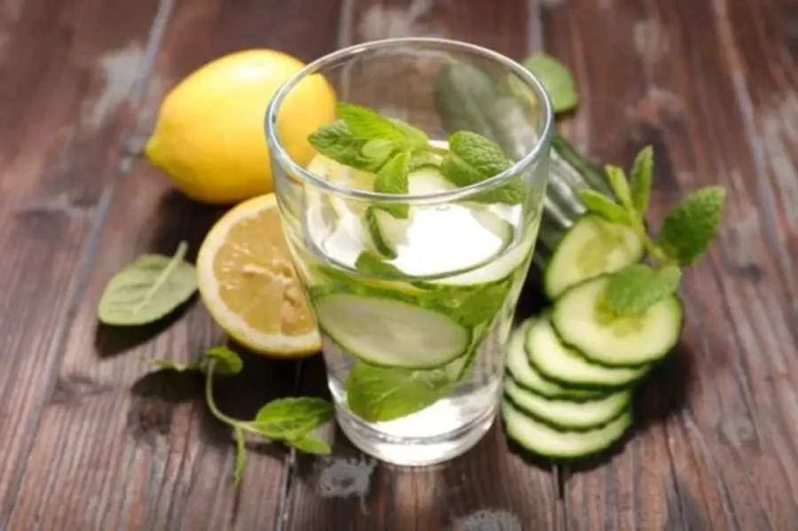 Cucumber and Mint Detox Water one of the 10 Powerful Detox Waters for Natural Belly Fat Reduction Every Morning