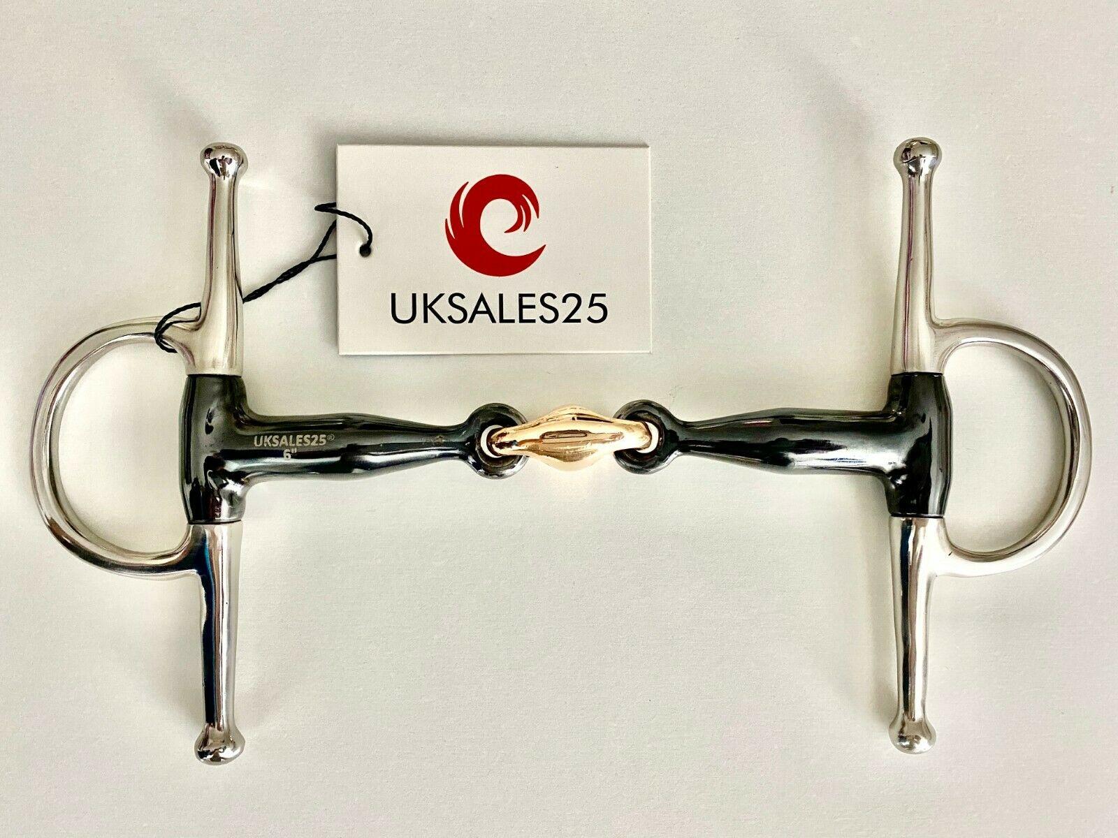 Full Cheek Sweet Iron Snaffle Bit with Copper Lozenge (UKSALES25 Horse