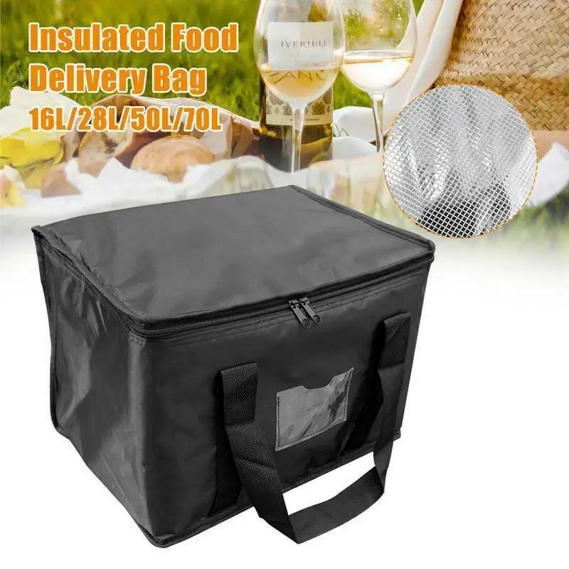 Insulated Thermal Cooler Bag 🧊 – Large Reusable Picnic Tote for Food, Lunch & Drinks – Foil-Lined Cold Storage Lunch Box for Travel, Delivery, Work, Camping & Outdoor Use - 图片 2