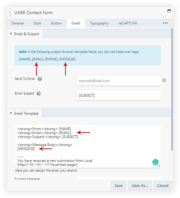 wallpapers Email Body Template ultimate addons for beaver builder