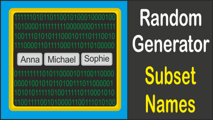 You can find names for characters and babies from different backgrounds including searching by country, religion and name popularity by birth year. Random Generator Random Order
