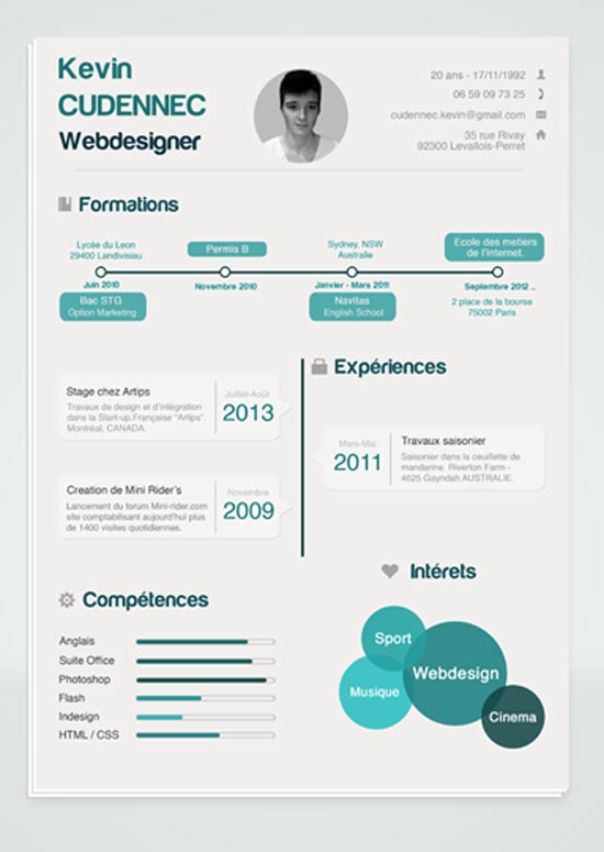 This is a clean set of infographic resume template for word with. Free Infographic Resume Templates For Word Resume Template