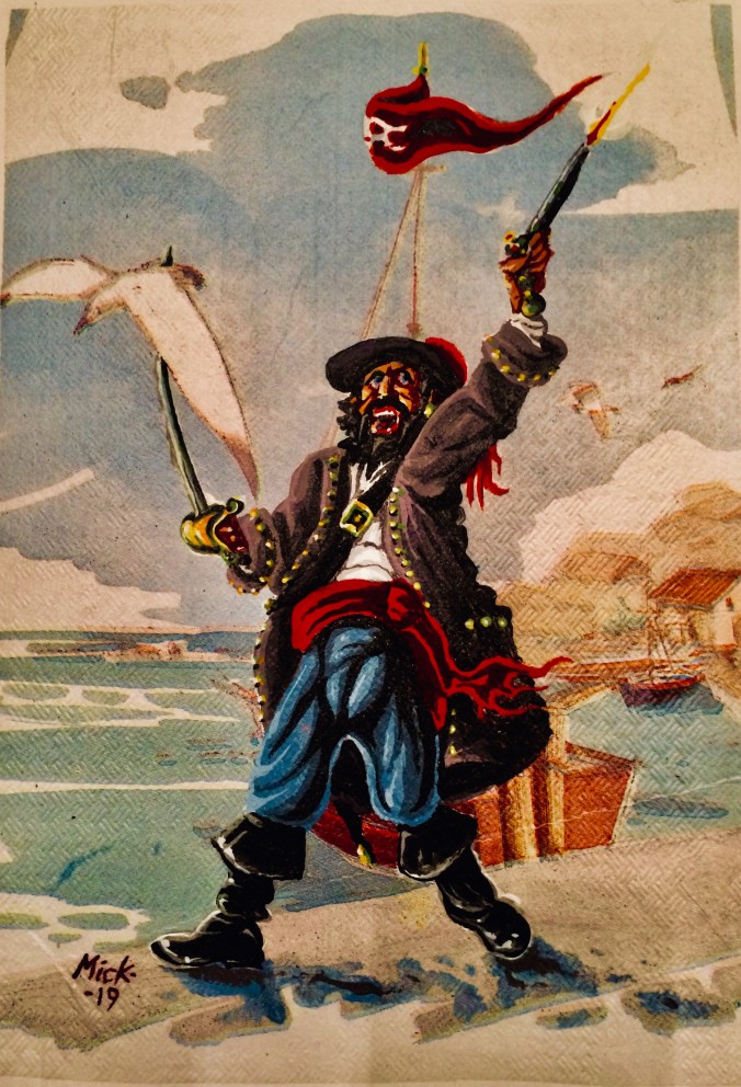 Mike Hawthorne Spanish Table Cloth Pirate