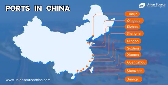 Top 10 China Major Ports In 2026 Union Source Map