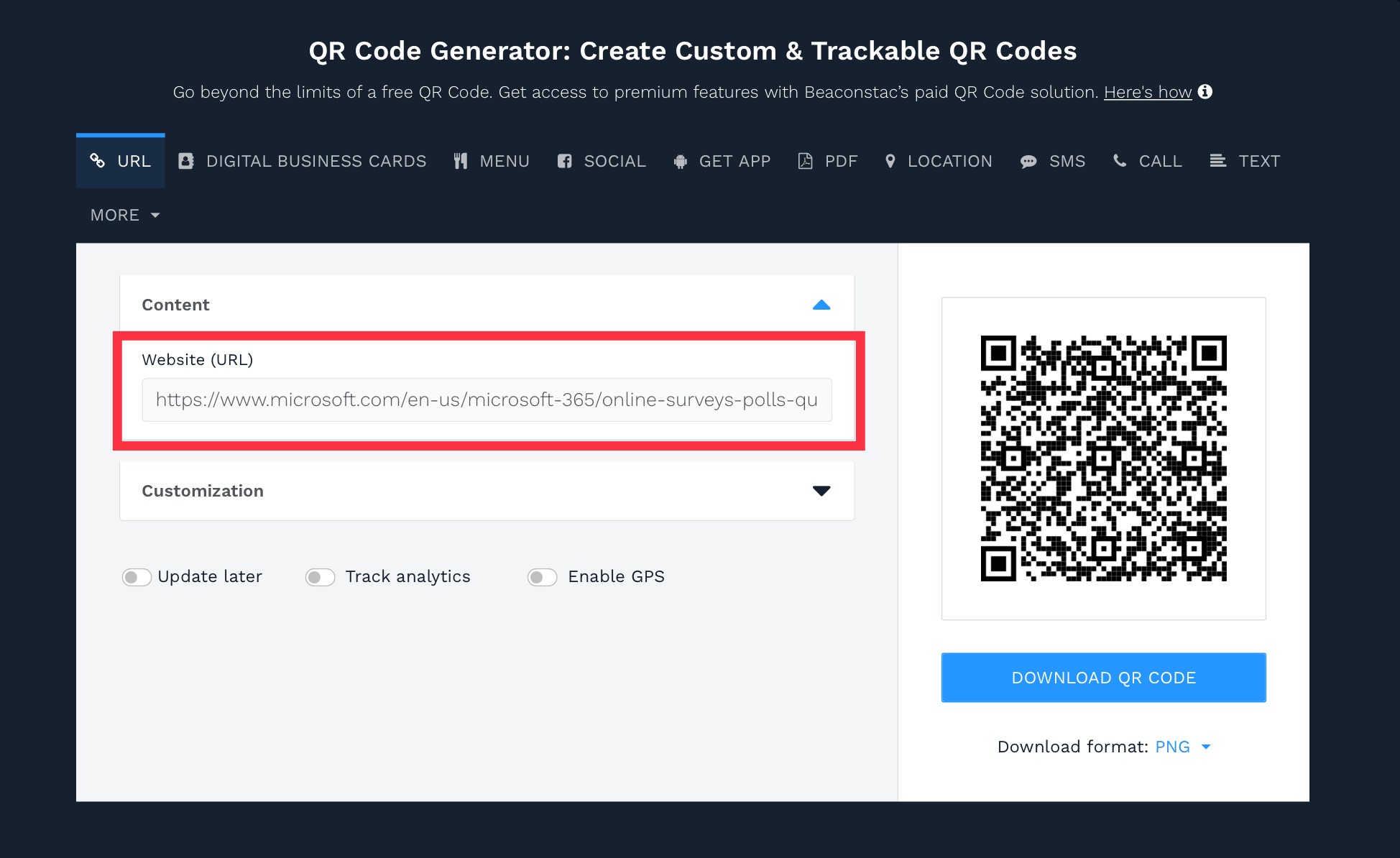 How to create a free qr code for print