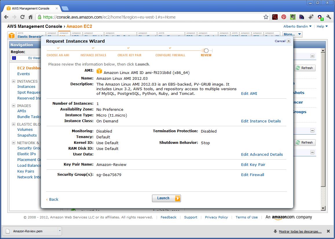 Manual de uso del Cloud Hosting de Amazon (AWS) Hosting y Dominios en
