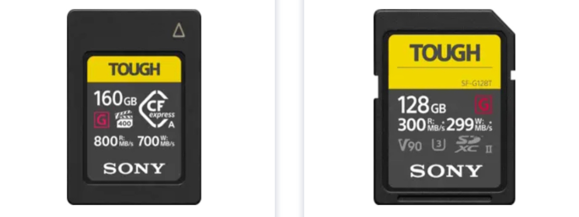 سوني توقف مبيعات بطاقات CFexpress وSD مؤقتًا بسبب نقص الإمدادات