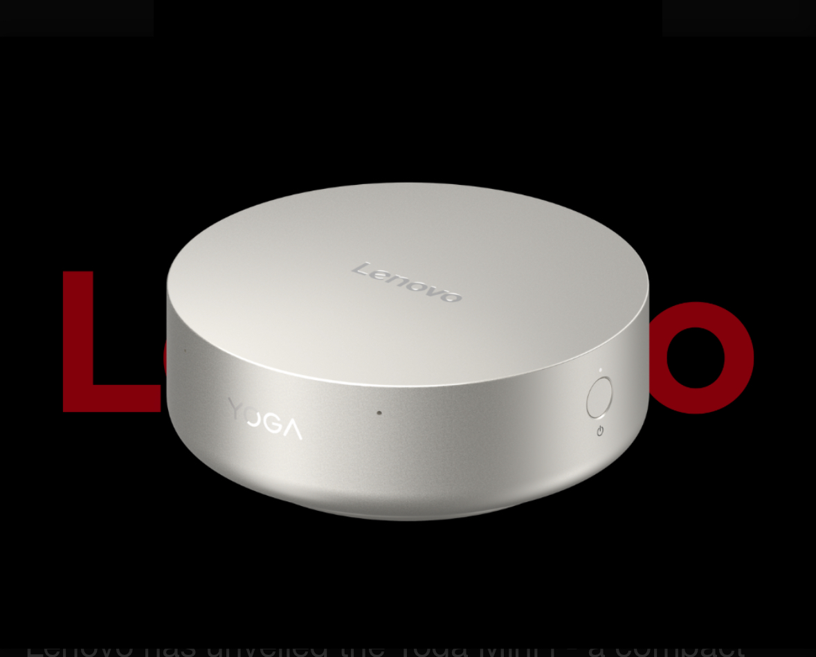 #CES2026: الكشف عن Lenovo Yoga Mini i حاسب مكتبي صغير بمعالج Intel Core Ultra X7