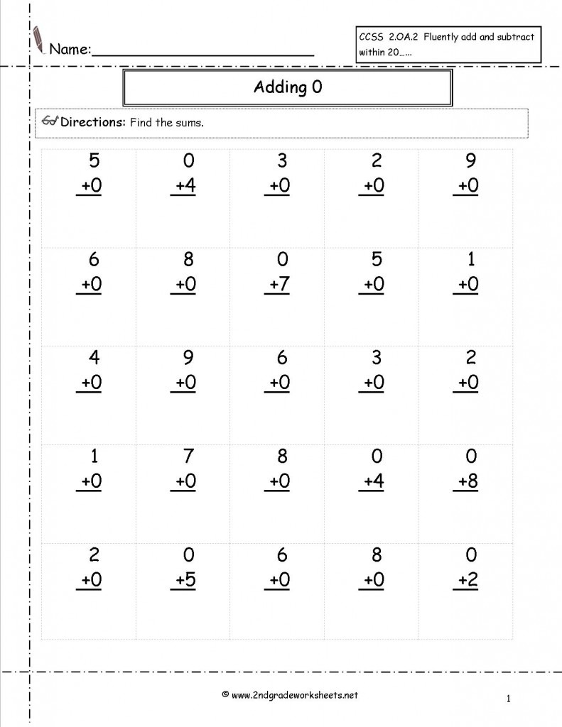 single digit addition worksheets free