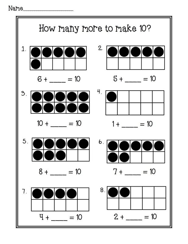 making 10 worksheet first grade worksheets samples