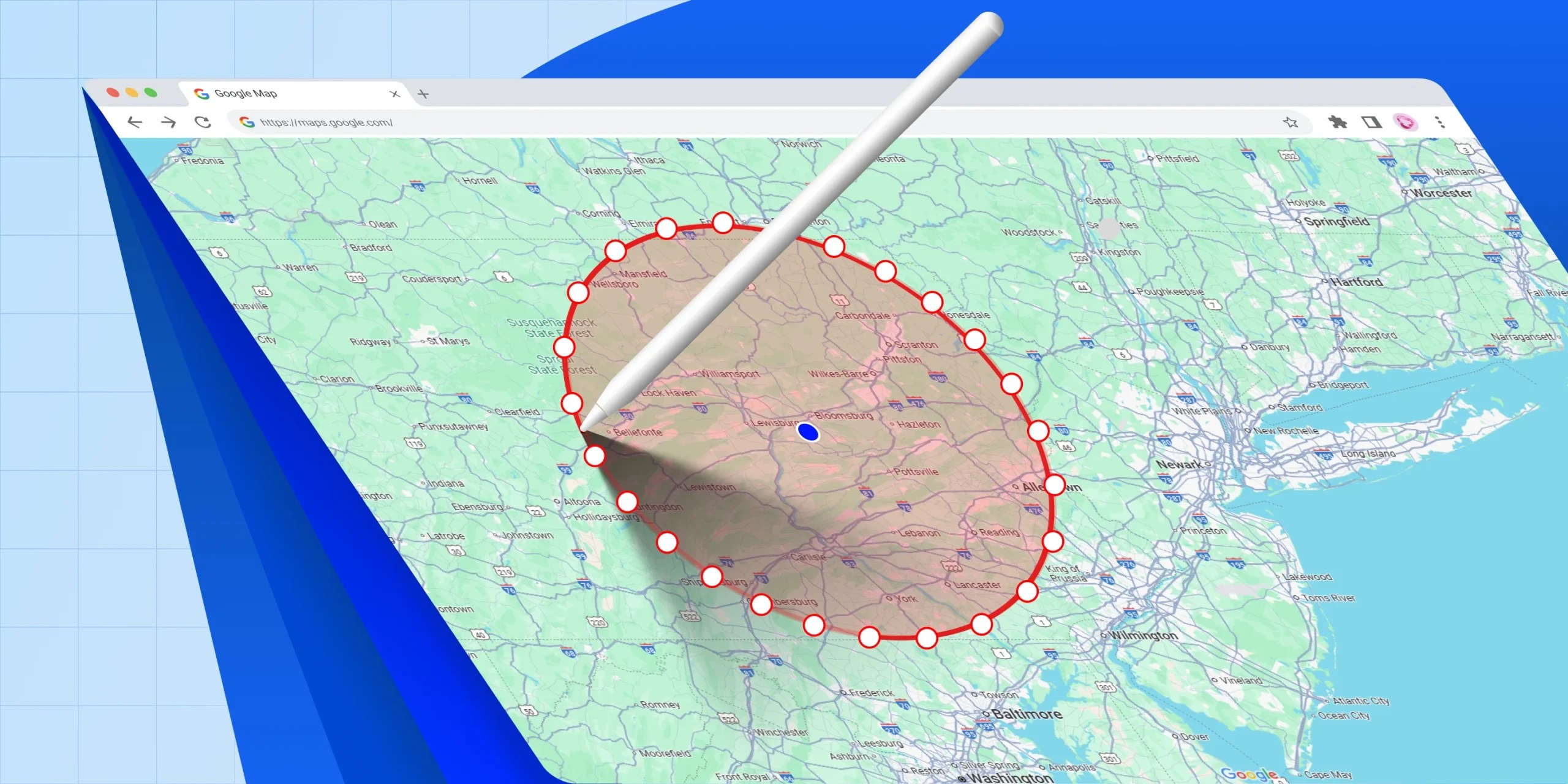 Fuel Efficient Route Planning On Google Maps Guide 2026 Draw Radius On Google Maps Scaled.webp