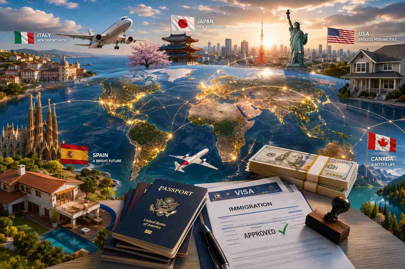 Countries That Pay Foreigners to Move There showing global relocation programs, cash incentives, and housing support