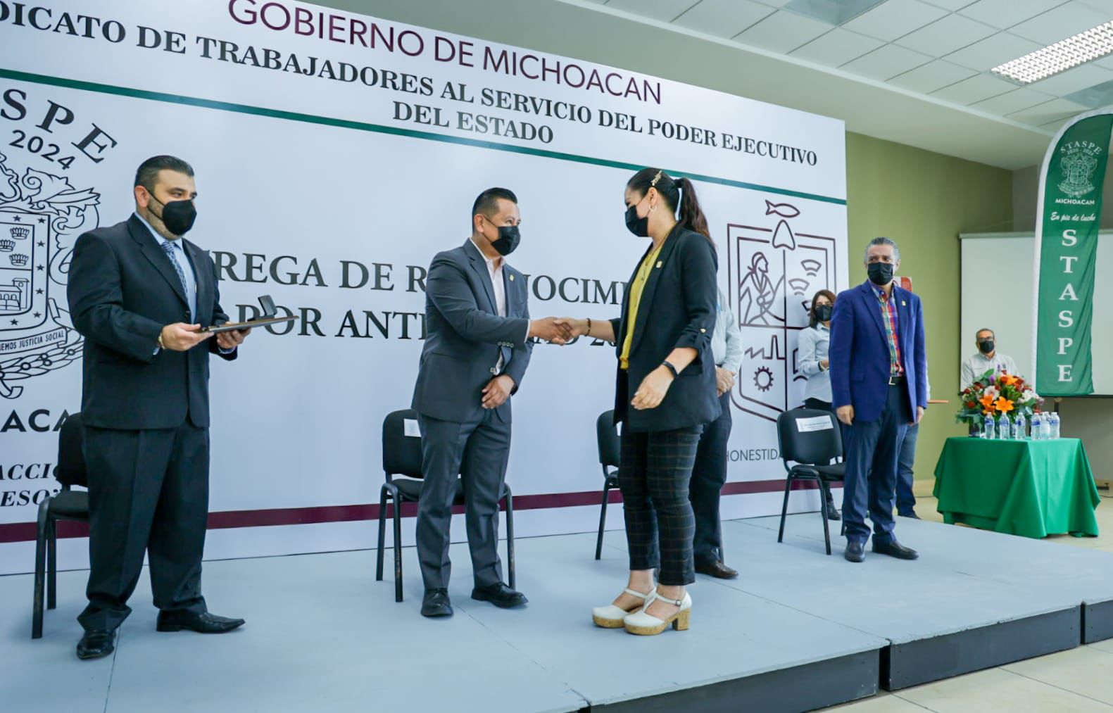 Reconoce Gobierno estatal labor y trayectoria de integrantes del STASPE