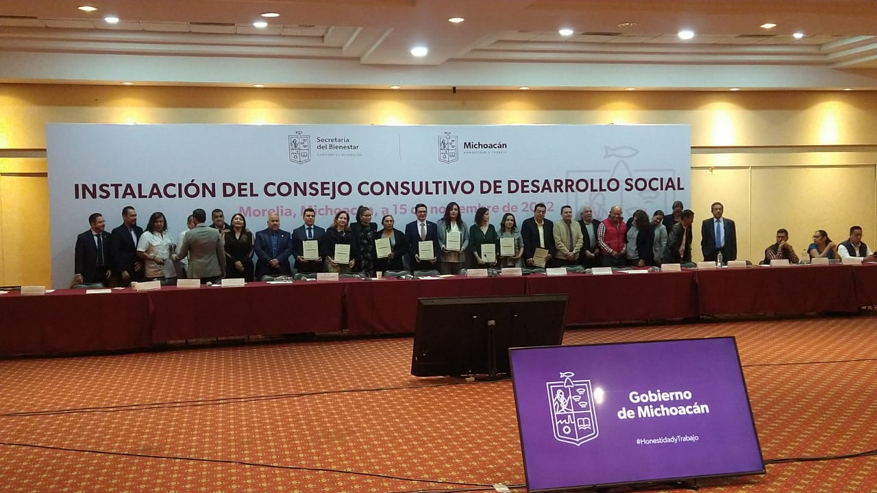 Cuenta Michoacán con Comité de Desarrollo Social; apoyarán a crear estrategias de bienestar