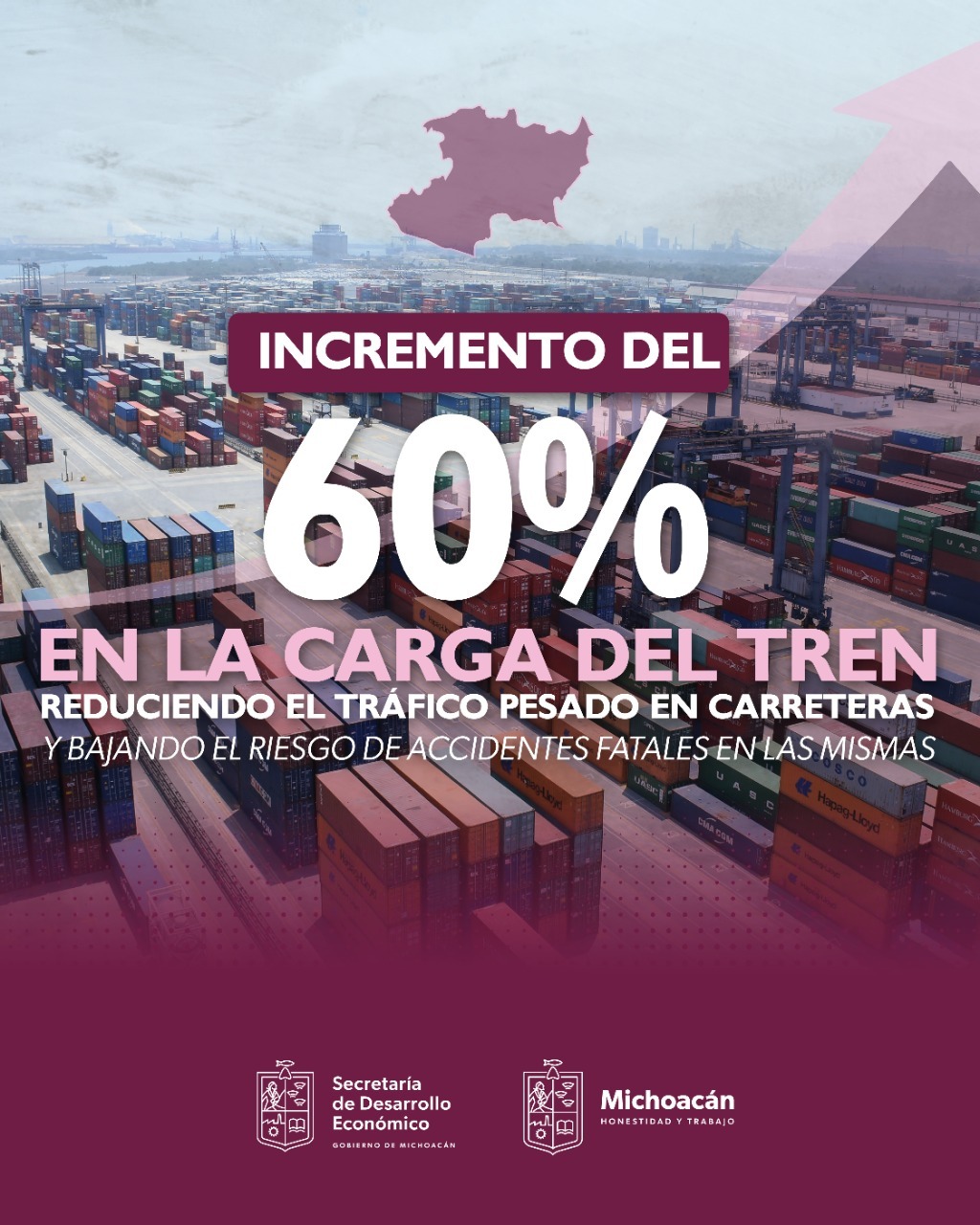 Incrementa 60% transporte de carga por tren, tras casi 400 días sin tomas en las vías en Michoacán
