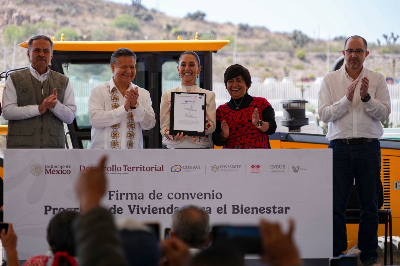 En Hidalgo, Presidenta da inicio a la construcción de 31 mil 500 viviendas del Programa de Vivienda para el Bienestar