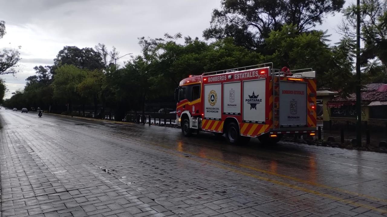 PC estatal refuerza operativo de prevención por desfogue de la presa de Cointzio
