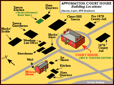 Where Is Appomattox Court House Located Prntbl Appox Map2 
