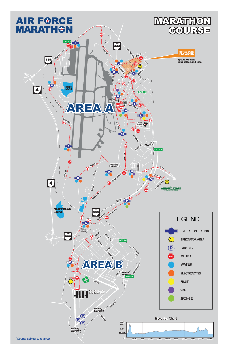 Course Maps Air Force Marathon 2023 Full Marathon Course Map 1 