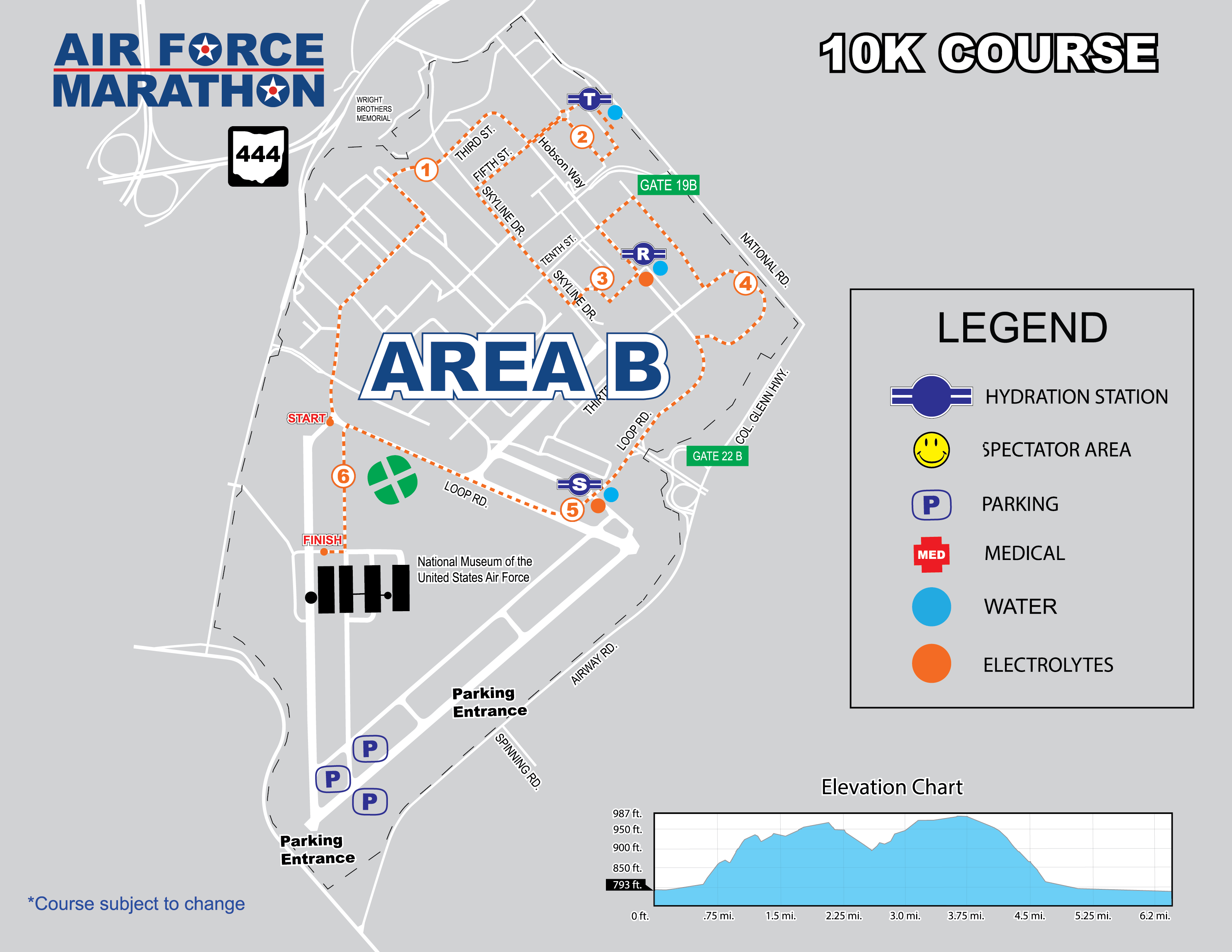 Course Maps Air Force Marathon 10k Course Map 