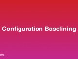 Configuration Baselining Us Cloud