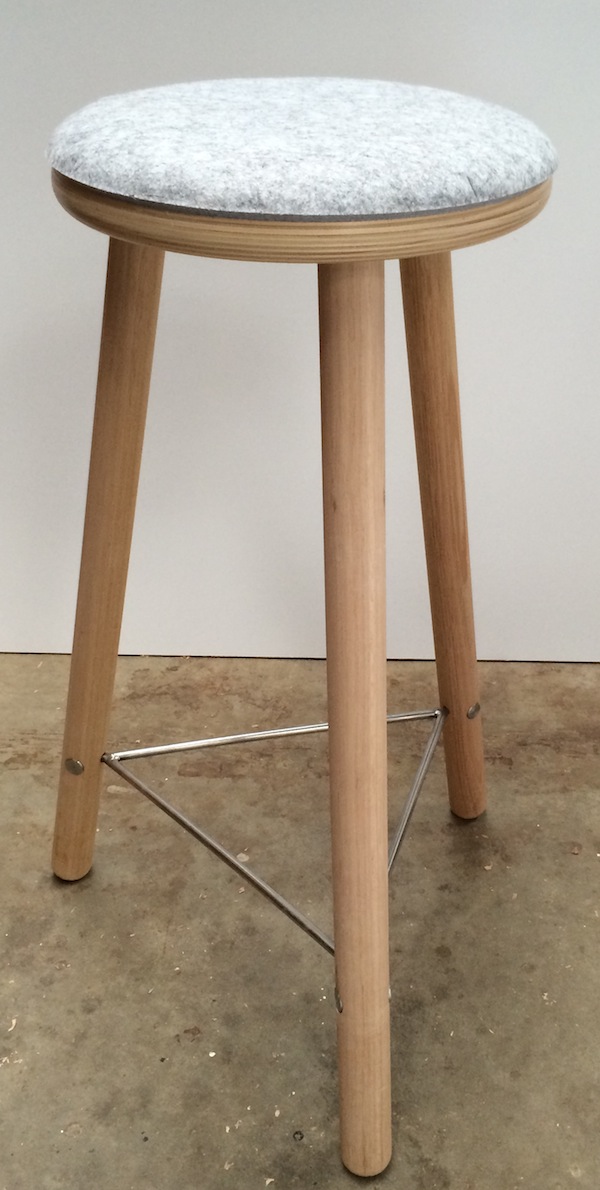 healthy sitting on work stool