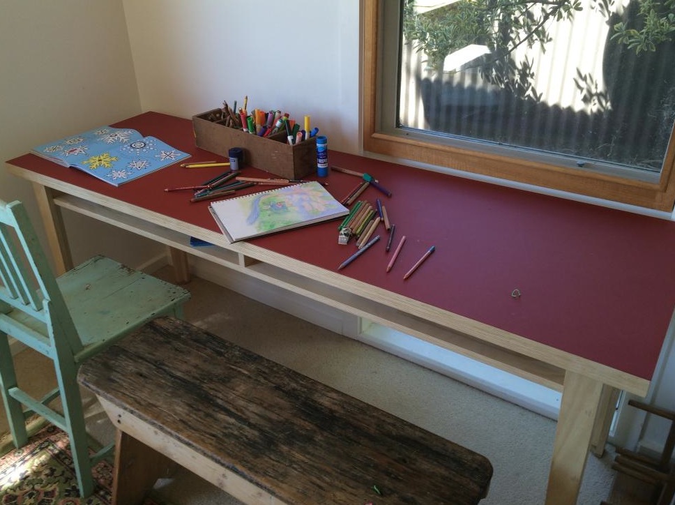 plywood table